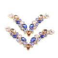 Lady Summer Flip-Flops Sandals with Rhinestone Chain Shoe Decoration Cheap Trimmings with Chain Buckles