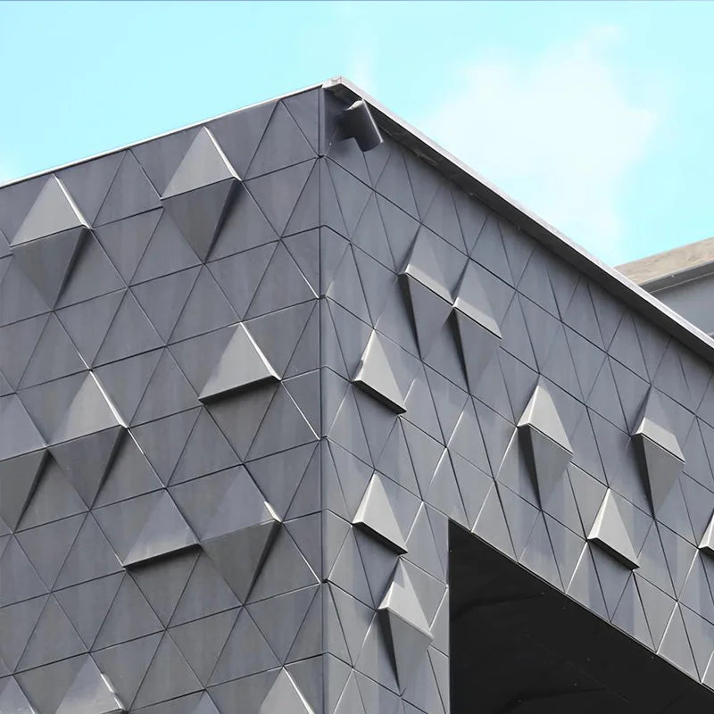 Tiandelvbai Aluminum Curtain Wall Panel Material Decorative 3d Slats Facade Cladding Exterior Wave Wall Panel