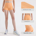 Sports Yoga Shorts Women Drawstring Adjustment High Waist Peach Buttock Shorts Quick Dry Fitness Running Outdoor Sports Shorts