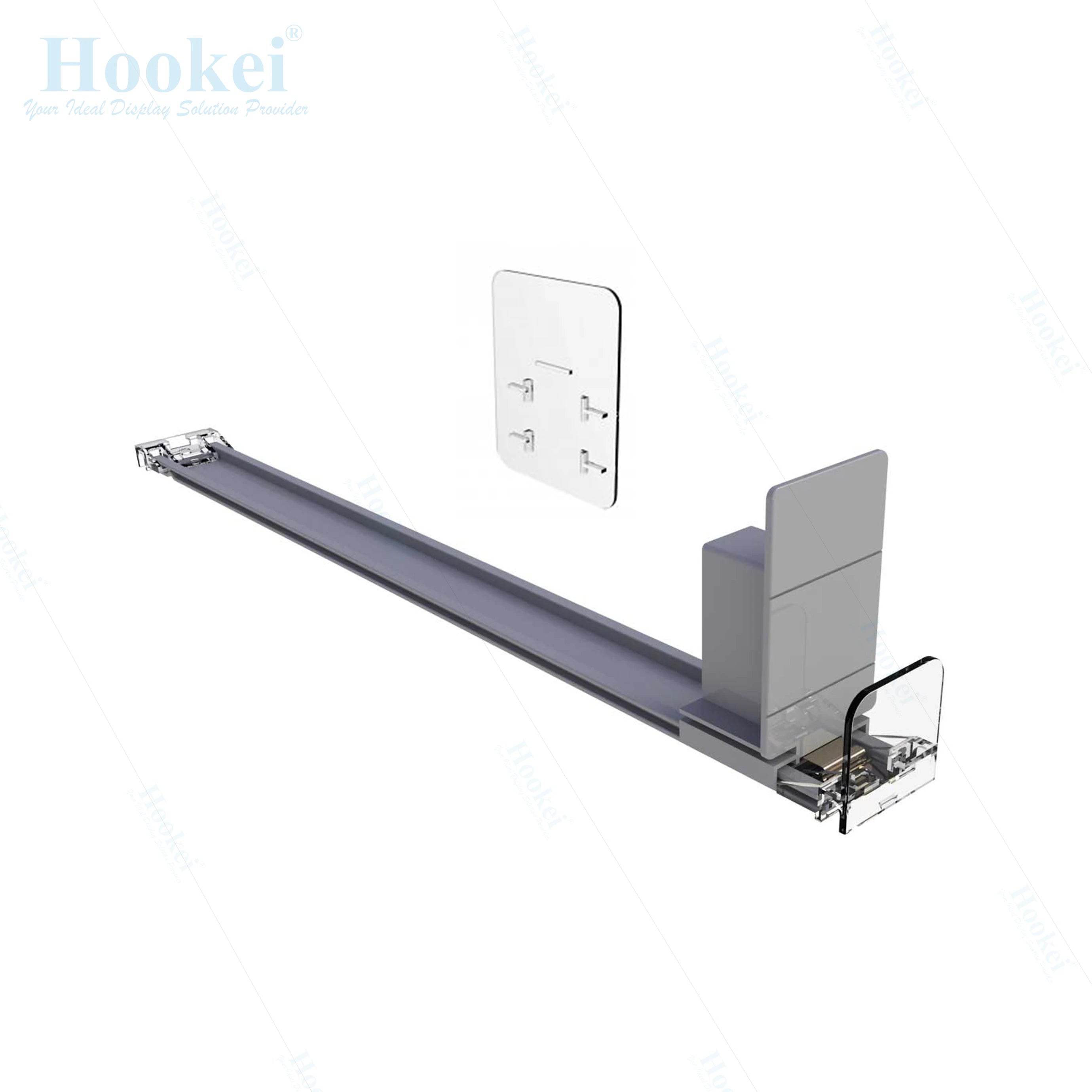 Hooke Wholesale Display Product Pusher Pop Plastic Push Tray Automatic Retail Shelf Pusher for Supermarket Shelf