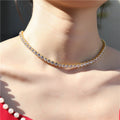 Wholesale Tennis Chain Zircon Necklace 18K Gold Plated Fashion Jewelry for Women