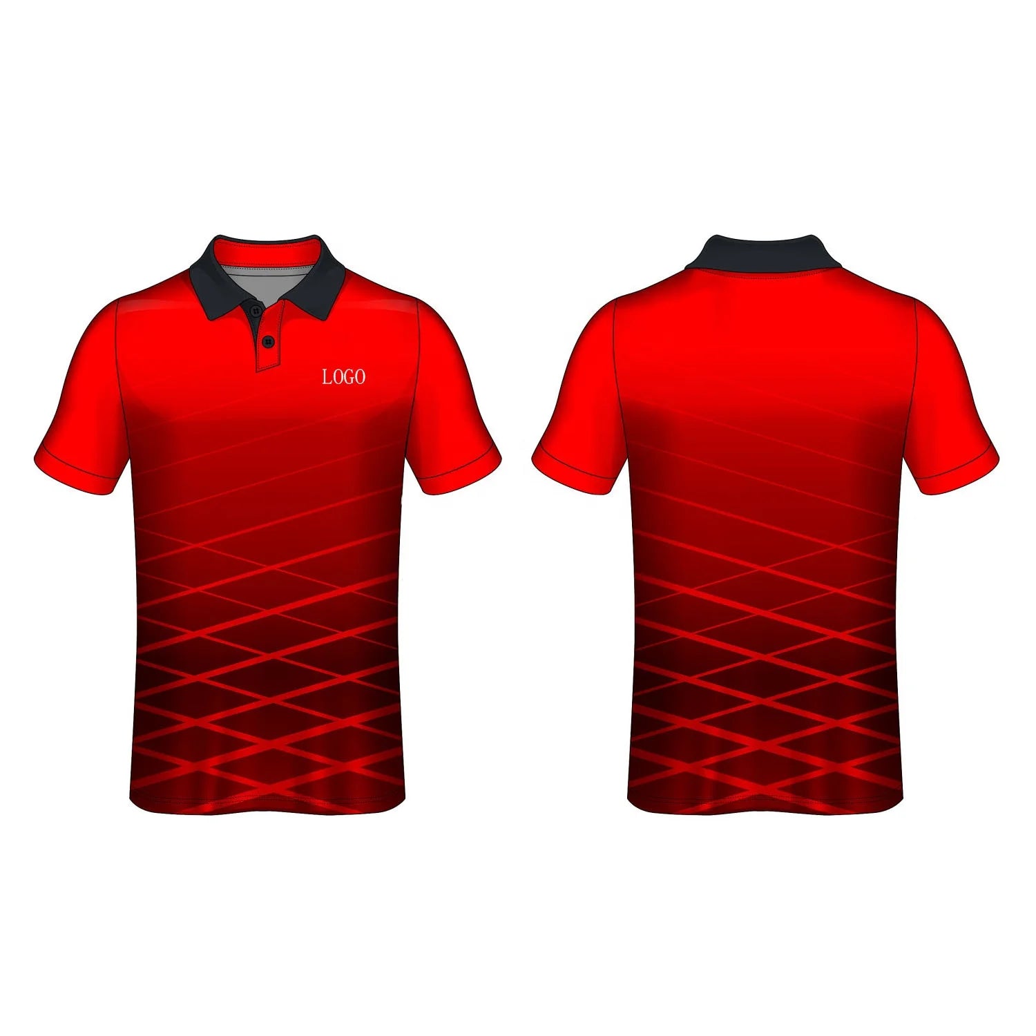 Custom Design Polyester Jersey Fabric Quick Dry Heat-Transfer Printed Color Gradient Casual for Shirt
