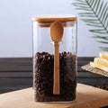 Luxury square Stackable Frosted Storage Glass Jar Containers for Food