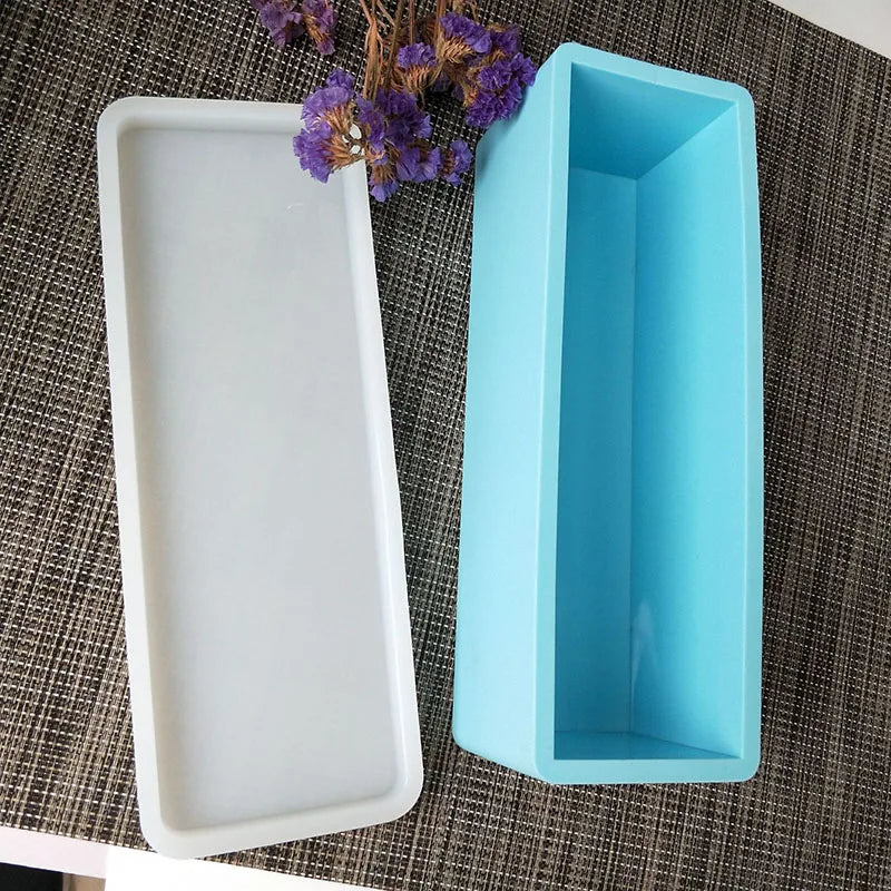 Early Riser Large Rectangular Silicone Mold Handmade Soap Mold Cake Toast Bread Mold with Lid Cake Tools