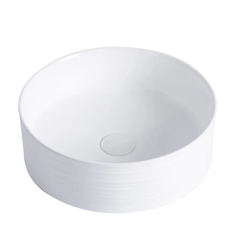 Luxury Modern Style Hot Sale Line Surface Lavabo Sink Ceramic Countertop Customized Basin