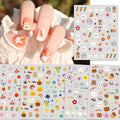 New Manicure Stickers  Lovely Cute Cartoon Bear Bunny 2d  Nail Sticker Decoration