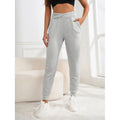 F230180 Custom OEM Women's Jogging Pants Comfortable Cotton Skinny Design With Logo XL Size Solid Color GYM Sweatpants Winter