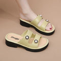 Trendy Soft Sole Mid-heel Sandals Perfect Beach Slides for Women & Ladies in Summer