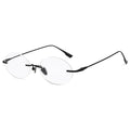 Small Red Book Ultra-Light Pure Titanium Frameless Glasses Anti-Blue Light Hot-Selling 131ZM Plain Solid Unisex Diamond
