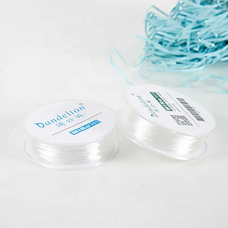 Crystal Elastic Cord 0.5~1mm for Jewelry Making Accessories Bracelet and Necklace Material Transparent Color