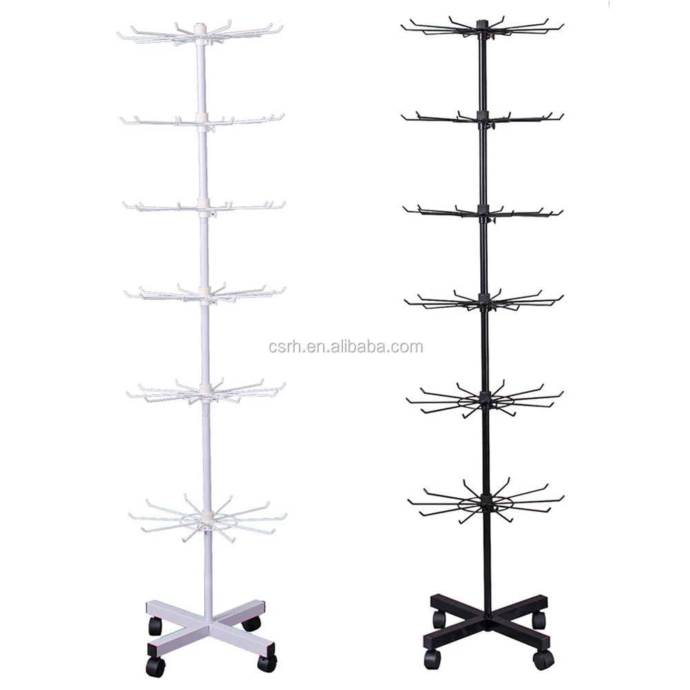 RH-DR07-C 1600*400mm Six Layers Rotatable Layer Display Rack