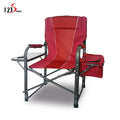 Outdoor Camping Chair Red Folding Directors Chair for Fishing Travelling Hiking