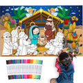 Custom Logo DIY Painting & Coloring Roll Children's Drawing Paper Poster with Color Filling Flexographic Printing