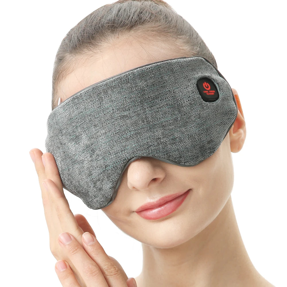 Cordless Heated Eye Mask Washable Portable Professional Electric Warm Eye Compress for Relief Dry Eyes Stye Blepharitis MGD
