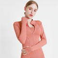Autumn Women's Customized Yoga Top Soft Fitness Sports Running Training Jacket Windproof Outdoor Jacket