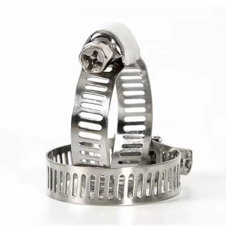 Throat Hose Hoop Bolts Clamps Various Sizes PVC Pipe Fast Durable 304 Stainless Steel Clips General Industry Use