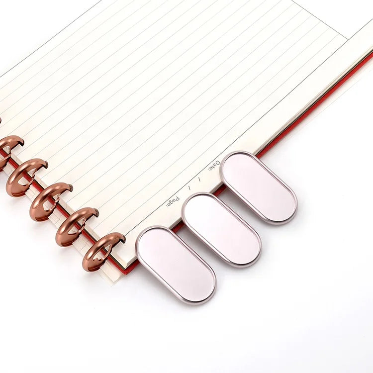 Chiwei Custom 2023 Planner Weekly Monthly Spreads Strong Disc Binding Corner Premium Thick Paper Notebook Metal Bind Hardcover