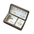 Small Size Black Walnut Wooden Jewelry Storage Box Traveling Jewelry Box