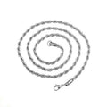 Hop Hip Explosive Vacuum Electroplating 18K Gold Titanium Steel Twist Rope Chain Pendant Necklace