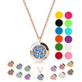 Sstainless Steel Aromatherapy Essential Oil Diffuser Pendant Necklace for Women