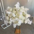 Artificial Flower Centerpieces 60cm Ivory White Flower Ball for Wedding Table Decor