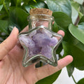 Wholesale  Gravel Stone Led Desk Lamp Raw Stone  Amethyst  Stone Wishing Bottle  for Christmas Decoration