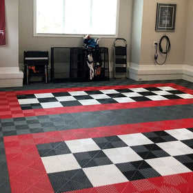 Modular PVC Floor PP Interlocking Garage Floor Tiles Rubber for Warehouse Plastic Flooring Mats