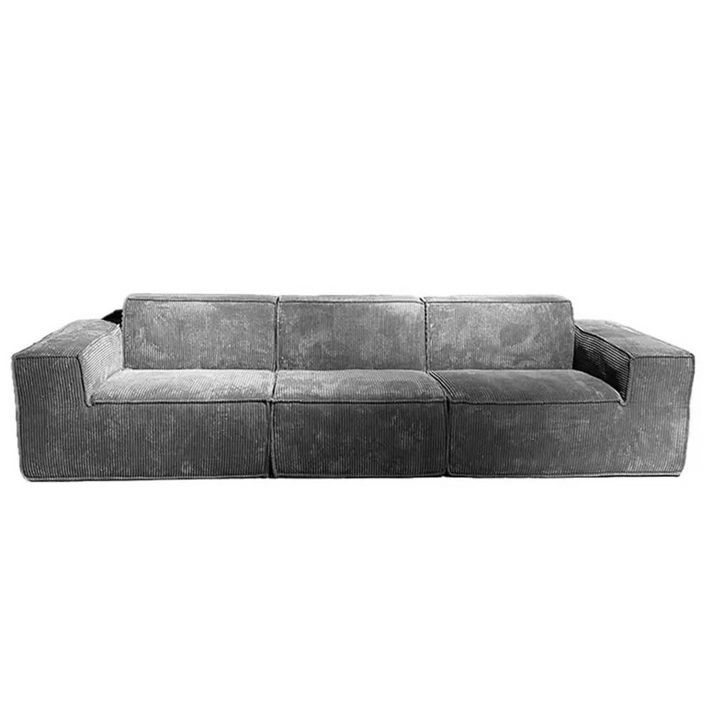 Modern Fabric Living Room Sofa Compressed Tofu Sofa Set With Modular Feature Free Vacuum Roll Pure  Foam Sponge