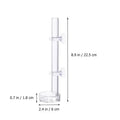 Shrimp Feeding Dish Acrylic Shrimp Food Feeder with 6cm Dish Bowl for Aquarium Fish Tank Fish Food Feeding Tube