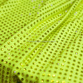 Green Rhinestone Fabric Embroidery Elastic Crystal Lace Club Sparkling Crystal Fabric With Rhinestone