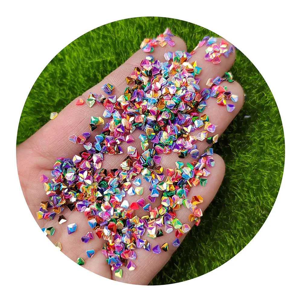 Glitter Diamond Shape Gem Rhinestone Sequins Flakes for Nail Art Stickers Mobile Phone Case Decorations