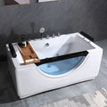 Dual-side Skirt Outdoor Hot Tub Swim Spa Sitting Transparent Bath Bathtub for Adult