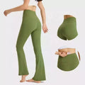 Hot Selling High Rise Align Yoga Women Fitness Leggings Boot Cut Leggings Fitness Flare Pants With Waist Pocket