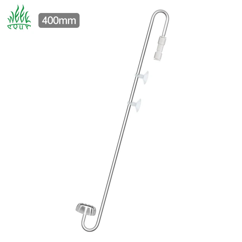 Wholesale Co2 Bubble Diffuser Check Valve 400mm Acrylic Bubble Counter for Fish Tank Interior Carbon Dioxide Atomizer