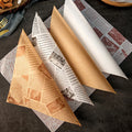 Custom Printed Disposable Greaseproof Sandwich Paper Food Grade Oil Proof Wax Paper for Bread Cake Pizza Packaging Hamburger