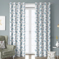 Custom Floral Painting 3D Digital Printed Bindi Home Curtains for Modern Living Room Grommet Format Woven Techniques