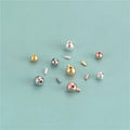 Wholesale 925 Sterling Silver Round Spacer Beads Colorful End Beads for Jewelry Making Supplies