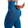 Solid Premium Quality Custom Logo Elastic Side Loop Nylon Spandex Workout High Waist Butt Lift Gym Yoga Leggings With Pockets