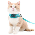 Breathable Light Reflective Solid Color Dog Leash Harness Set with Alloy Plastic Polyester Materials Ribbons Decoration