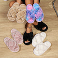Popular Furry slippers for Women Anti-slip Indoor Home Fluffy Cotton slippers