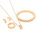Women's Fashion Jewelry Set Plated 18K Gold Shell Geometric Shape Stainless Steel Bijoux Irregularly Shaped En Acier Inoxydable