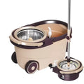 Doosu Hot Sale Detachable 360  Rotating Microfiber Refill Stainless Pole Rotating Magic Mop with Large Wheel