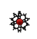 23 in 1 Fingertip Gyroscope Snowflake Multi-function Screwdriver Outdoor Camping Survival Lifting Tool Multi-tool Key Chain