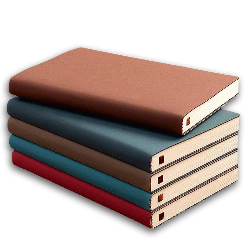 Wholesale Portable Printing A5 Softcover PU Leather Meeting Planner Business Notebook