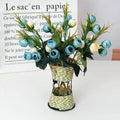 Low Price Sale 15 Buds Rose Flower Interior Decoration Artificial Flower Bouquet