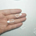 1000pcs White Plastic Simple Durable Environmental Friendly 28mm Crochet Locking Stitch Markers Bulb Shaped Sewing Accessories