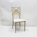 French Style Gold Chameleon Wedding Chairs Tables Stacking Iron Metal for Outdoor Party Events Modern Living Room Mall Rental