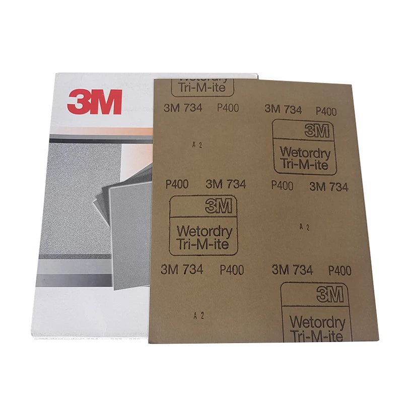 3M 734 Sandpaper 227mm*280mm Silicon Carbide Sandpaper Automotive Grinding Abrasives Tools