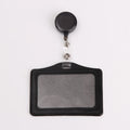 Hot Selling PU Leather ID Name Tag Card Holder with Retractable Badge Reel Easy Pull String Yoyo with Custom Your Logo