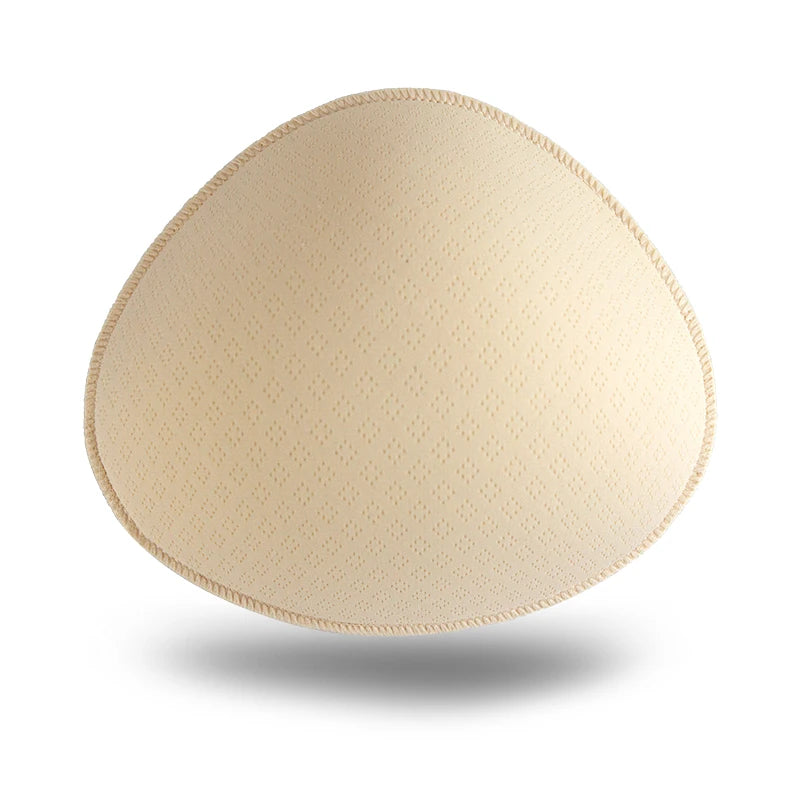 Lightweight Latex Breast Prosthesis for Mastectomy Women CE Certified Breathable Perspiration False Breast Triangle Spiral Shape
